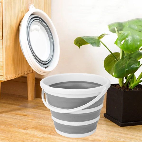 Ведро силиконовое складное круглое 10 л.